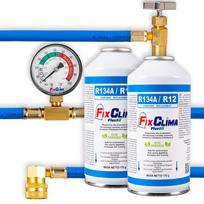 Oro kondicionieriaus papildymo rinkinys Šaltnešio dujos Automobiliams R134A FIX Gaz 2 Pack