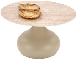 Kavos staliukas Timor, kašmyro sp./travertine sp., 70 cm x 70 cm x 40 cm