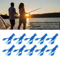 Soft Fishing Crawfish Shrimp Lobster Artificial 10pcs Soft One Size mėlyna