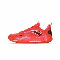 Anta Crazy Tide 5 Red Rock Cement Nemesis Professional Performance Shock Absorption Anti-Slip Wear-Resistant Low-Top Basketball Shoes 112621626-2 44.5 red