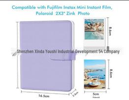 3  256-Photo Leather Album for Instax Mini 12/11/9/8 Cameras white