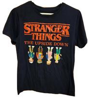 Stranger Things The Upside Down 8 Bit Pixels Youth  100% Cotton T-shirt Mens Tees Top Netflix Size XL 2XL brown