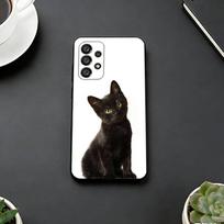 Cute Siamese Cat Phone Case For Samsung S25,S24,S21,S22,S23,S30,Ultra,S20,Plus,Fe,Lite,Note,10,Black Cover Samsung S21Ultra gray