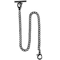 Fashion Stainless Steel Mechanical pocket watch chain 39cm Fob Chain for men or women Jewelry Accessories Pocket Watch chain black