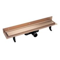 Odpływ Liniowy 50 Cm Przyścienny Różowe Złoto