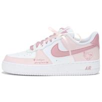 Nike Air Force 1 Low top Skateboard Shoes Women's White Pink DD8959-100(Team-)-Random packaging bags 36.5