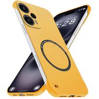 Magnetic Slim for Xiaomi POCO F5 POCOF5 Pro 5G Frameless Phone Case Matte Anti-Scratch Hard PC Cover Borderless Shockproof Armor Poco F5 geltona