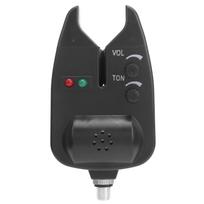 Fishing Bait Alarm LED Indicator Audible Visual Alarming Adjustable Volume for EU Style Rod Holder gray