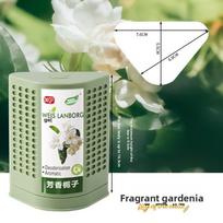 Household Solid Aromatherapy with Adjustable Concentration, Air Freshener, Car Bathroom and Toilet Odor Removal Aromatic Gardenia white