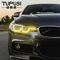 BMW F30 F31 DRL Angel Eyes Geltoni LED Dienos Žibintai 6V Atnaujinimas 320i 330i 340i 2016-2019 Priekinio Buferio Žibintas | TUPUSI yb2 3000K geltona