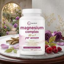 Microingredients Magnio kompleksas 20-in-1 moterims – su D3, K2, metilintu B kompleksu, ašvaganda ir aviečių ketonais 1pack