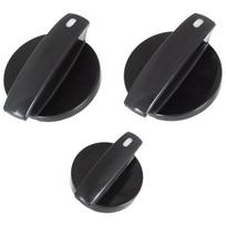 VW Transporter T5 Multivan V 03-10 Heater & Air Conditioning Control Knobs, 3-Piece Set