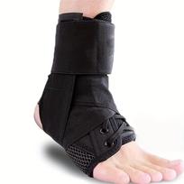 Ankle Brace Strap Adjustable Size Support Suitable for Running Basketball Men and Women Ankle Support S black