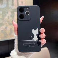 For Realme Note 70 70T 4G Case Cute Cartoon Sweet Girls Soft Liquid Silicone Protective Bumper Cover For RealmeNote70 70T Fundas Realme Note 70 4G black