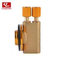 Gas Burner Camping Gas Stove Safety Switch Double Head Inflatable Valve Adapter for Flat Liquefied 110MM