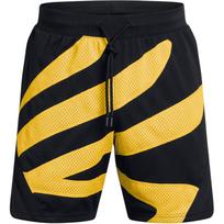 Under Armour FW24 Curry Sig Sports Shorts Men's Black 1387095-001 MD yellow