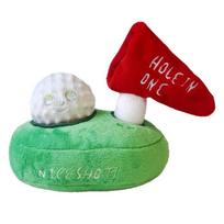 Fun Food-Hiding Sniffing Pet Golf Toy Set Enrichment Self-Play Puppy Dog Toy Dogs Plush Toys red
