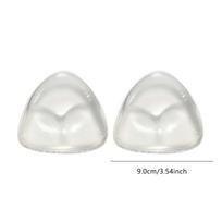 Invisible Silicone Women's Bra Inserts Push-up Breast Pads Sticky Bra Cup Thicker Nipple Cover Patch Bikini Inserts for Swimsuit One Size balta