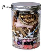 Jewelry Kit with Storage Box 35/40/45/50/60Pcs Mystery Jar for Women, Assorted Rings Bracelets Set Necklaces Earrings Bracelets, Random Silver Golden 35PCS sidabras