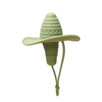 Creative Silicone Cowboy Hat Wine Stopper Leak-Proof Reusable Champagne Bottle Stopper Fresh-keeping Wine Bottle Plug Party beige