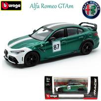 Bburago 1:43 Alfa Romeo Gtam Cars Model Alloy Luxury Vehicle Diecast Pull Back Cars Model Toy Collection Gift For Adults gray
