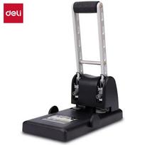 Deli Heavy-Duty 100-Sheet Hole Punch CN plug (adapter included) black