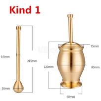 Pestle and Mortar Set Pure Copper Mills Mincers for Kitchen Grinding Salt Pepper Nutmeg Cinnamon Chocolate Herb Paste Grain Rice