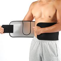 Waist Support Waist Trimmer Belt Unisex Exercise Weight Loss Burn Shaper Gym Fitness Belt with Phone Pouch juoda