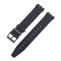 suitable for Ultra-thin Watch Band for Swatch Skin Strap Replacement Pin Buckle 16mm Silicone Rubber Wristband Red Navy Black White Watchband juoda