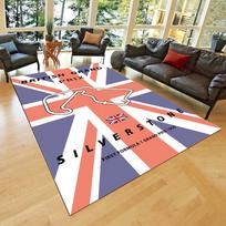 Lenktynių trasos kilimėlis Kilimas Silverstone Nürburgring Monza raštas Namų dekoras Grindų kilimai Svetainei Miegamajam Garažui 80x120cm red