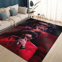 3D THE WEEKND,XO Alternatyvus R&B Abel Tesfaye Kilimas Svetainei Miegamajam Namų Sofos Dekoras, Vaikams Neslystantis Grindų Kilimėlis 40x60cm( 15x23in ) gray