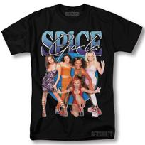 Spice Girls Shirt Spice World Concert Tour Merch vtg Graphic design T-shirt S gray
