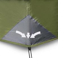 Family Tent with LED Lighting for 9 Persons Light Green Quick Release