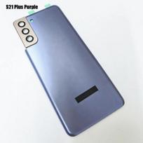 Originalus galinis dangtelis SAMSUNG Galaxy S21 Plus 5G Galinis dangtelis Galinis stiklinis korpusas su kameros objektyvu & Lipnios atsarginės dalys violetinė