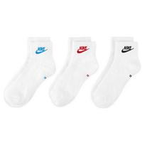 NIKE Socks for Men And Women, Sweat-Wicking Breathable Sports Socks, Short Socks Three-Pair Pack DX5074-911 White S white