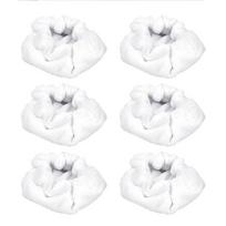 6Pcs Reusable Triangular Steams Cleaner Pads Heat Resistant Microfiber Cleaning Cloths for Handheld Steamers Accessories 1 white
