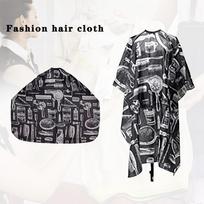 Pattern Cut Hair Tarpaulin Salon Barber Dress Robe Shawl Hairdressing Shawl juoda