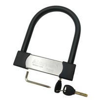 Falante 304 Stainless Steel U-Shaped Lock 110db Alarm Anti-Theft Safety Equipment for Motorcycle And Bicycle 1 black