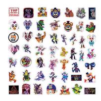 Mysterious Fnaf Security Breach Horror Game Waterproof Stickers Set 50pcs gray