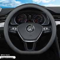 Compatible Steering Wheel Cover for Volkswagen: Sagitar, Tayron, Passat, Tiguan, Lavida, Bora, Touareg, Magotan. Touran black