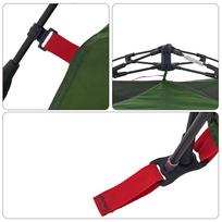 Dome Camping Tent for 3 Persons Green Quick Release