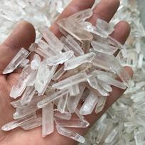 100 % 100 g/maišelis natūralaus skaidraus kvarco gydomojo kristalinio taško lazdelės energijos akmuo neapdorotas uolienų mineralinis pavyzdys namų dekoravimui 100G/Bag gray