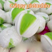 Pistachio Squishy Stress Ball Fidget Toy Crunchy Squeeze Toy Round Blocks Filled ASMR Anti Stress Release Hand Relax Gift Toy green
