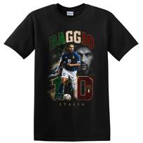 Roberto Baggio Italijos Futbolo Žaidėjas Marškinėliai Legenda Veiksmo Portretas Marškinėliai 2XL black