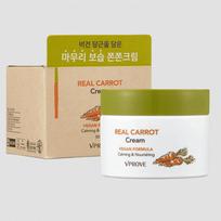 VPROVE Real Carrot Cream 50ml/ Revitalizing, Nourishing, Moisturizing, Korean Cosmetics, Kbeauty beige