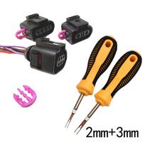 Automobilio gnybto nuėmiklis Elektros instaliacijos raktas Smeigtuko ištraukiklis 2mm 3mm Elektros jungties ištraukiklis 2mm black