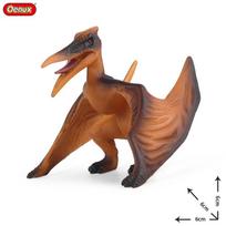 Oenux Juros periodo dinozaurų pasaulis Eoraptor Dilophosauridae Mosasaurus Velociraptor T-Rex Gyvūno modelis Veiksmo figūrėlės Vaikams žaislas Dovana brown