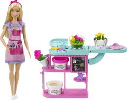 Barbie Konstruokite ir Spalvingas Gėlių Parduotuvės Apsimetimo Žaislas 3 ir GTN58 Žaiskite! [Persirengimo lėlė, Darbas] [Amžius didėja]