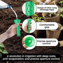 Plant Irrigation Funnel Garden Gardening Plants Deep Soil Drainage Device Plastic Tool One Size green