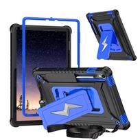Dėklas Samsung Galaxy Tab S10FE 10.9'' S9FE S7 S8 S9 11 colių Šarvuotas atlenkiamas planšetinio kompiuterio dangtelis 3 viename Patvarus apsauginis Funda Tab S10FE 10.9Inch black